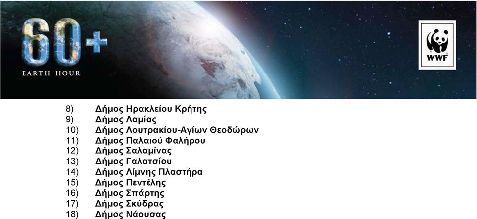 Δήµος Σαλαµίνας 13) Δήµος Γαλατσίου 14) Δήµος Λίµνης