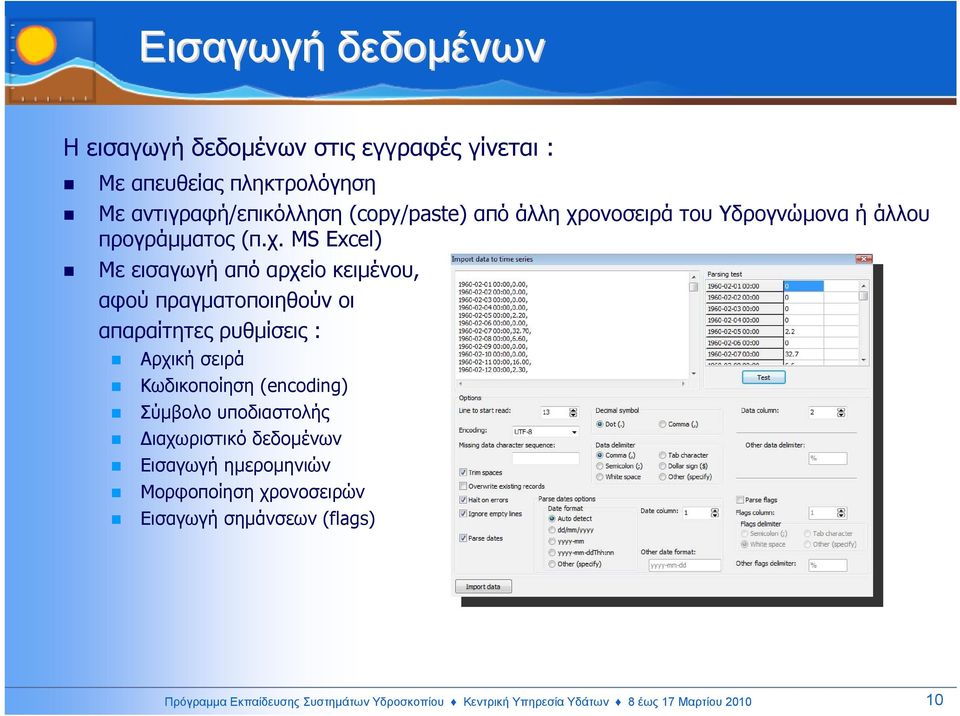 ονοσειρά του Υδρογνώµονα ή άλλου προγράµµατος (π.χ.