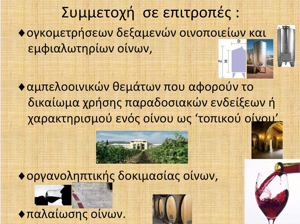 δικαίωμα χρήσης παραδοσιακών ενδείξεων ή χαρακτηρισμού ενός