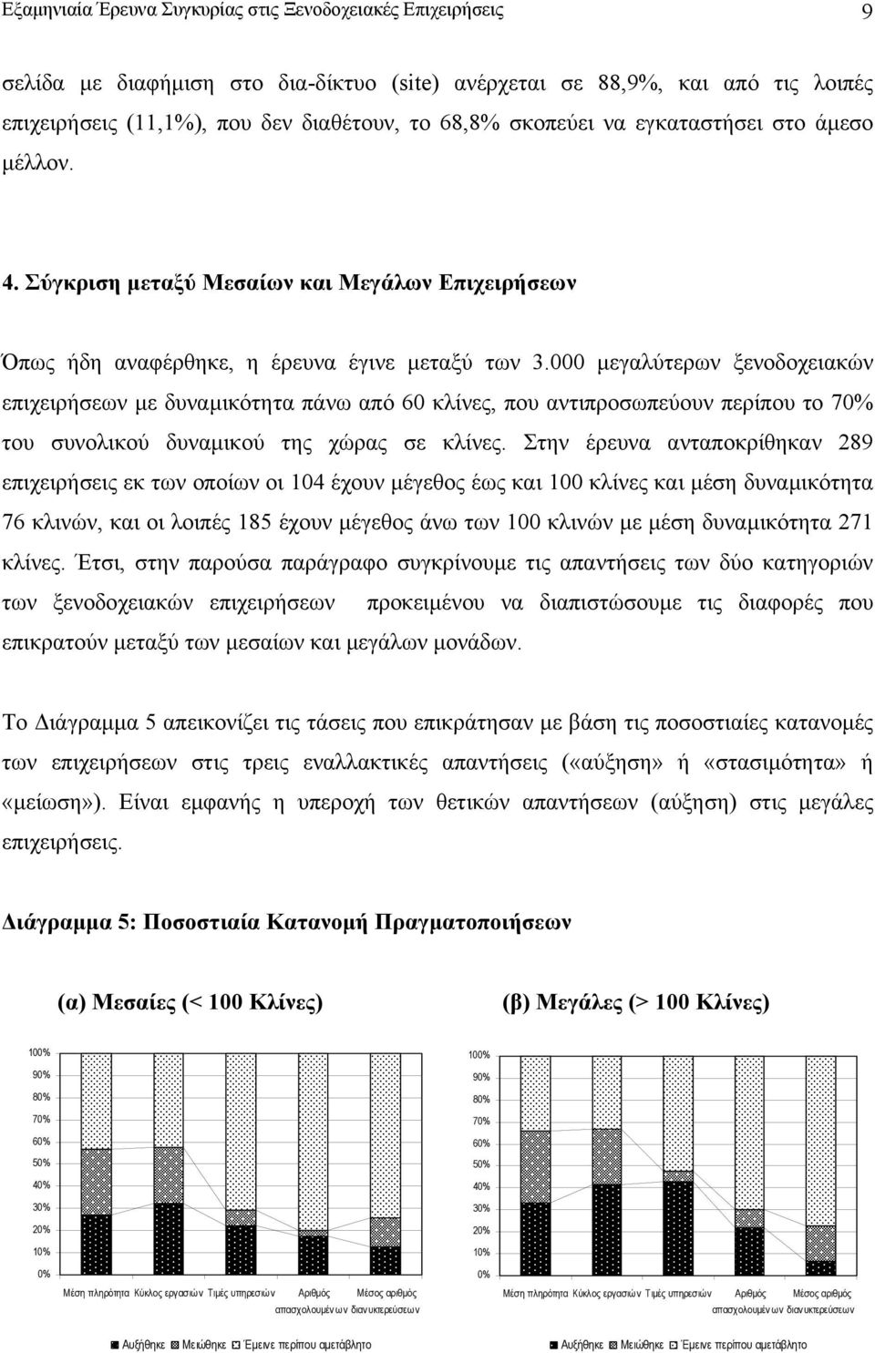 000 µεγαλύτερων ξενοδοχειακών επιχειρήσεων µε δυναµικότητα πάνω από 60 κλίνες, που αντιπροσωπεύουν περίπου το 7 του συνολικού δυναµικού της χώρας σε κλίνες.