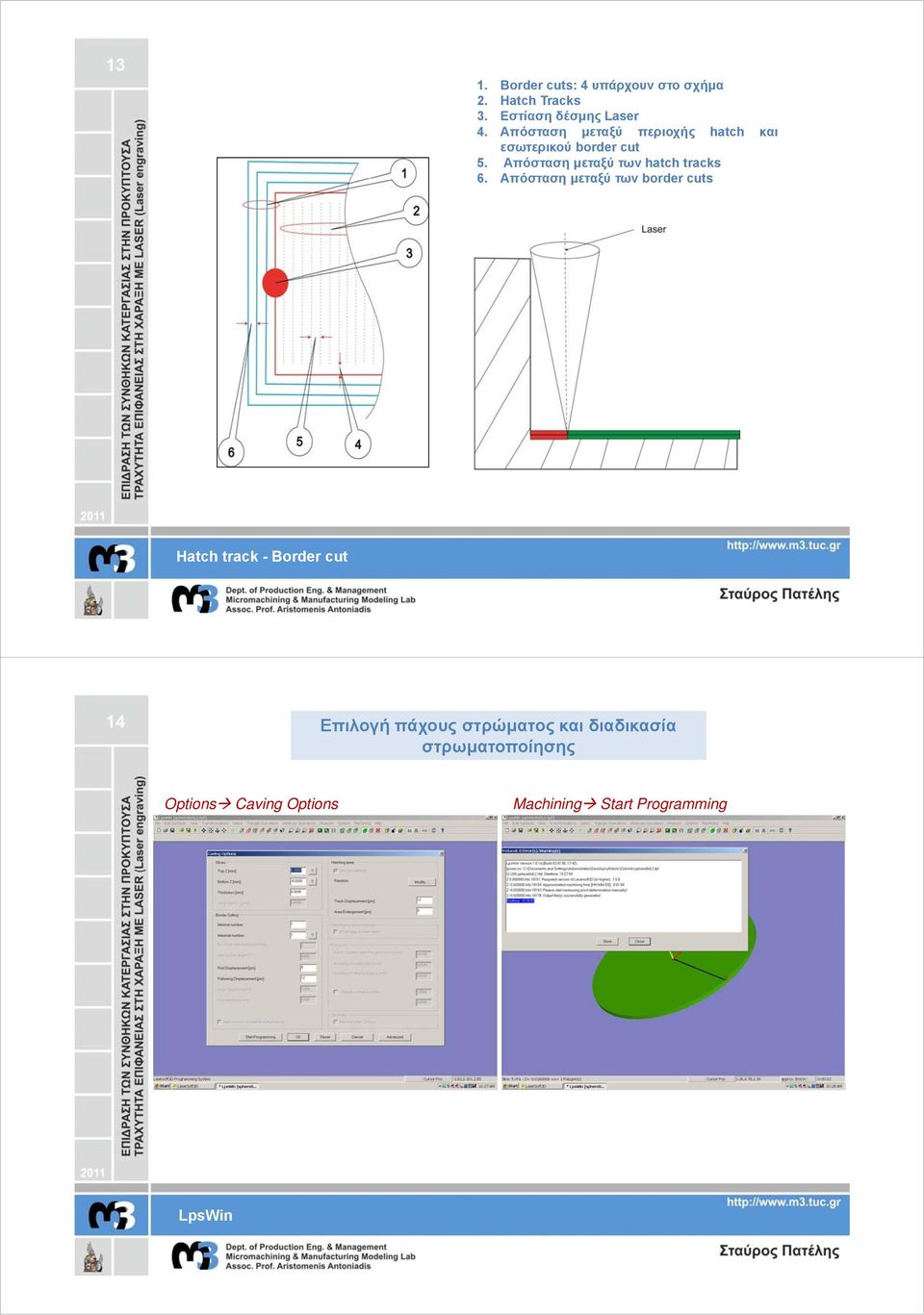 Απόσταση μεταξύ των hatch tracks 6.