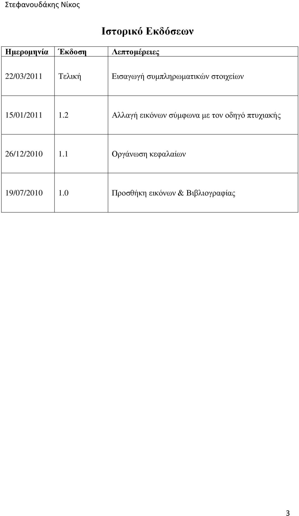 2 Αλλαγή εικόνων σύμφωνα με τον οδηγό πτυχιακής 26/12/2010 1.