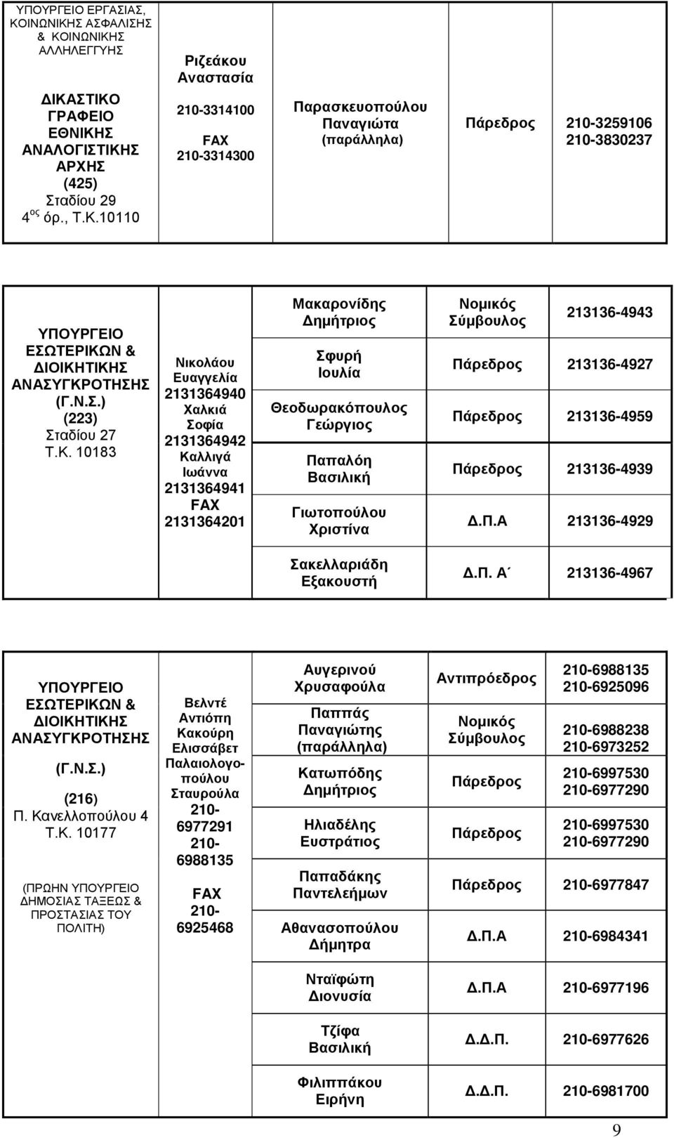 213136-4927 213136-4959 213136-4939 Δ.Π.Α 213136-4929 Σακελλαριάδη Εξακουστή Δ.Π. Α 213136-4967 ΕΣΩΤΕΡΙΚΩ