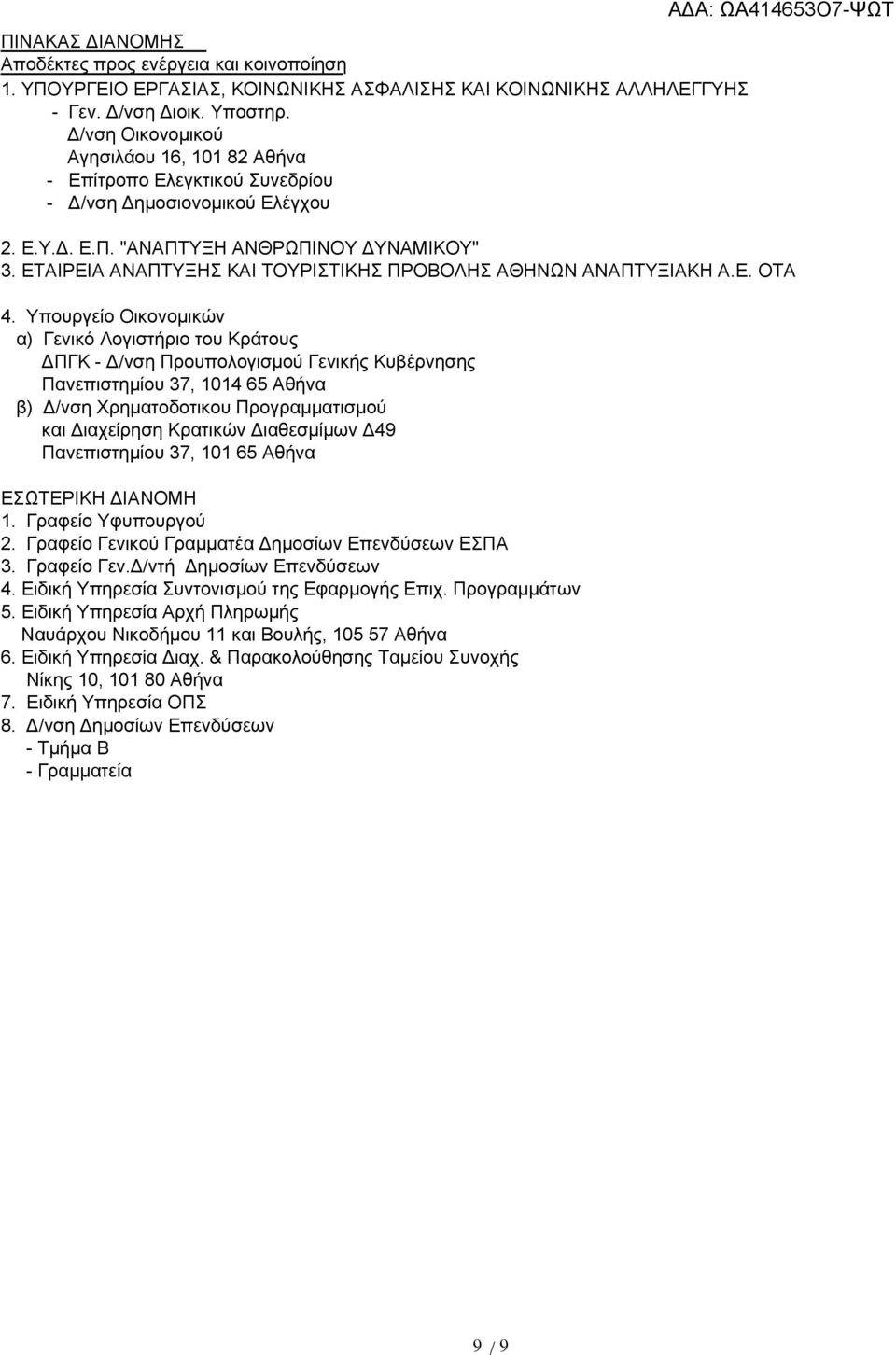 ΕΤΑΙΡΕΙΑ ΑΝΑΠΤΥΞΗΣ ΚΑΙ ΤΟΥΡΙΣΤΙΚΗΣ ΠΡΟΒΟΛΗΣ ΑΘΗΝΩΝ ΑΝΑΠΤΥΞΙΑΚΗ Α.Ε. ΟΤΑ 4.