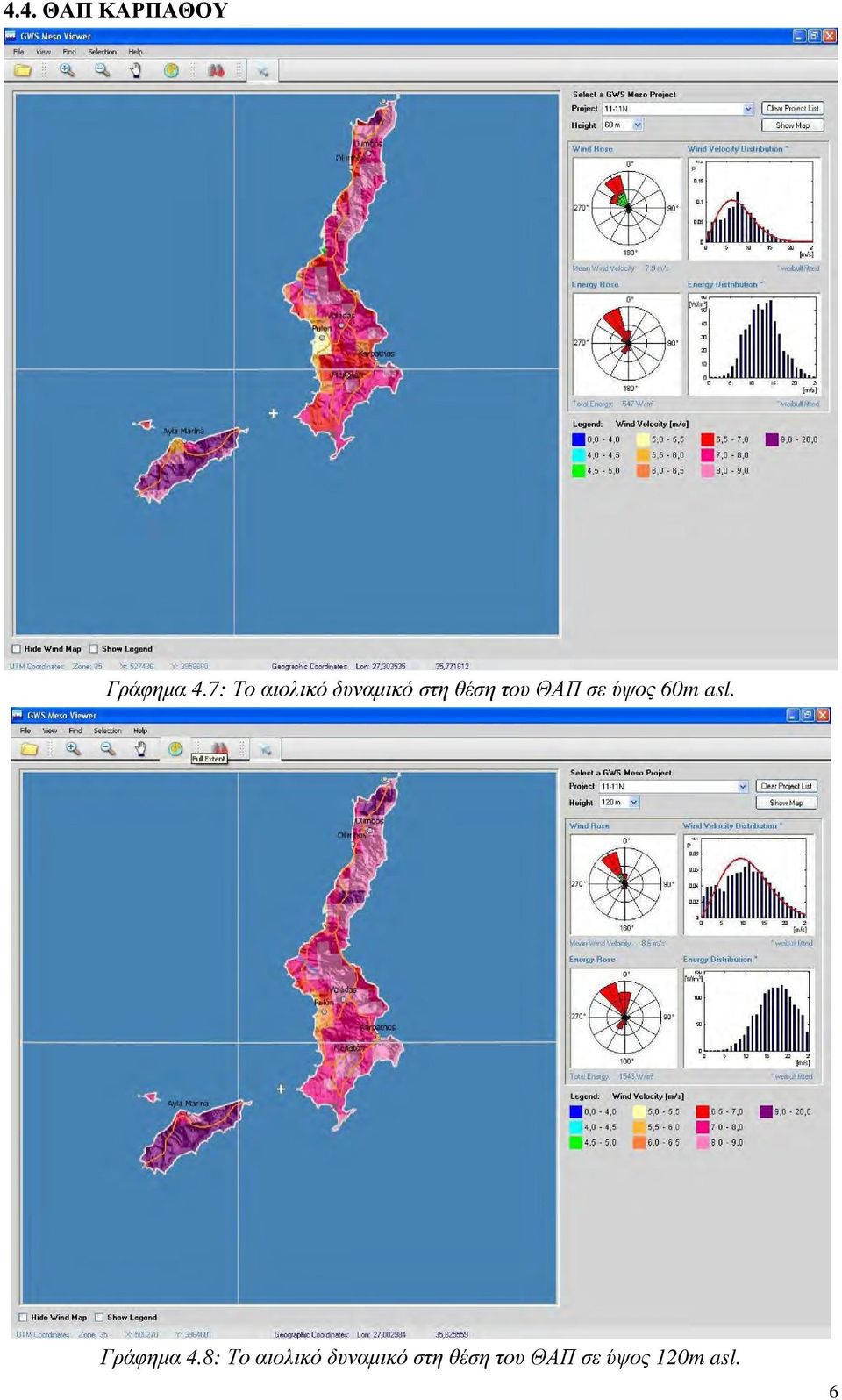 ΘΑΠ σε ύψος 60m asl. Γράφηµα 4.