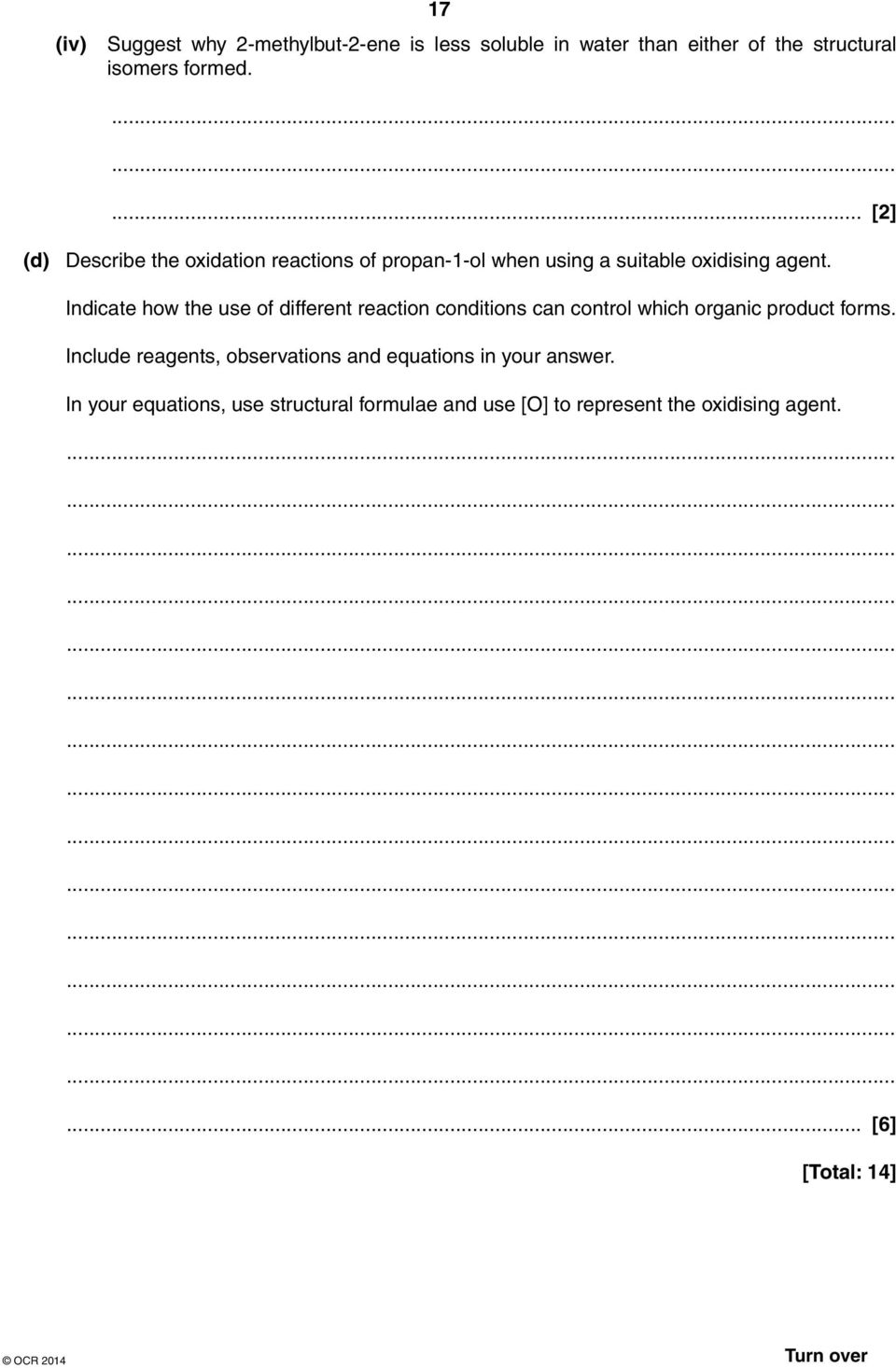 Indicate how the use of different reaction conditions can control which organic product forms.