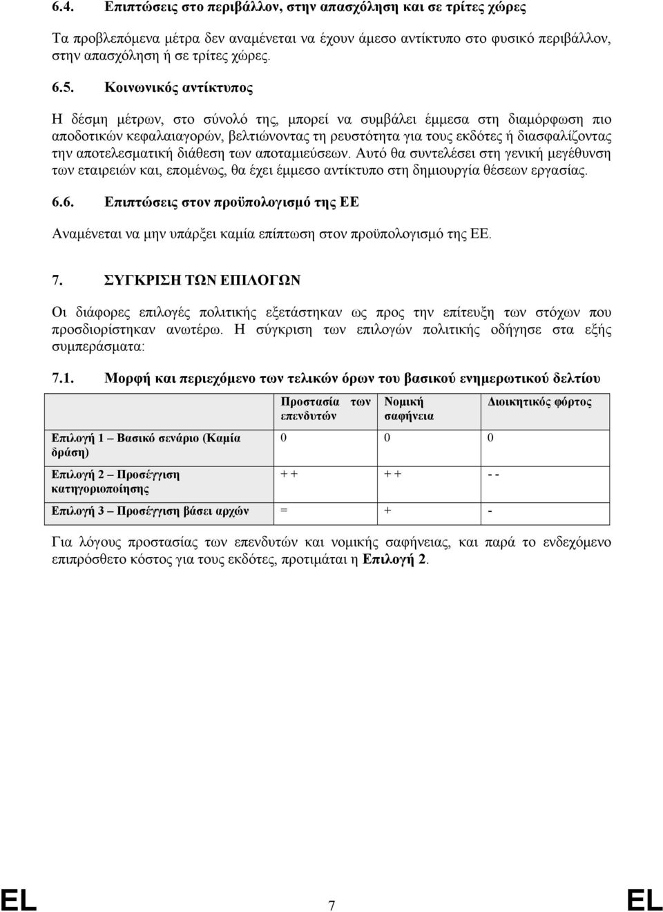 αποτελεσματική διάθεση των αποταμιεύσεων. Αυτό θα συντελέσει στη γενική μεγέθυνση των εταιρειών και, επομένως, θα έχει έμμεσο αντίκτυπο στη δημιουργία θέσεων εργασίας. 6.