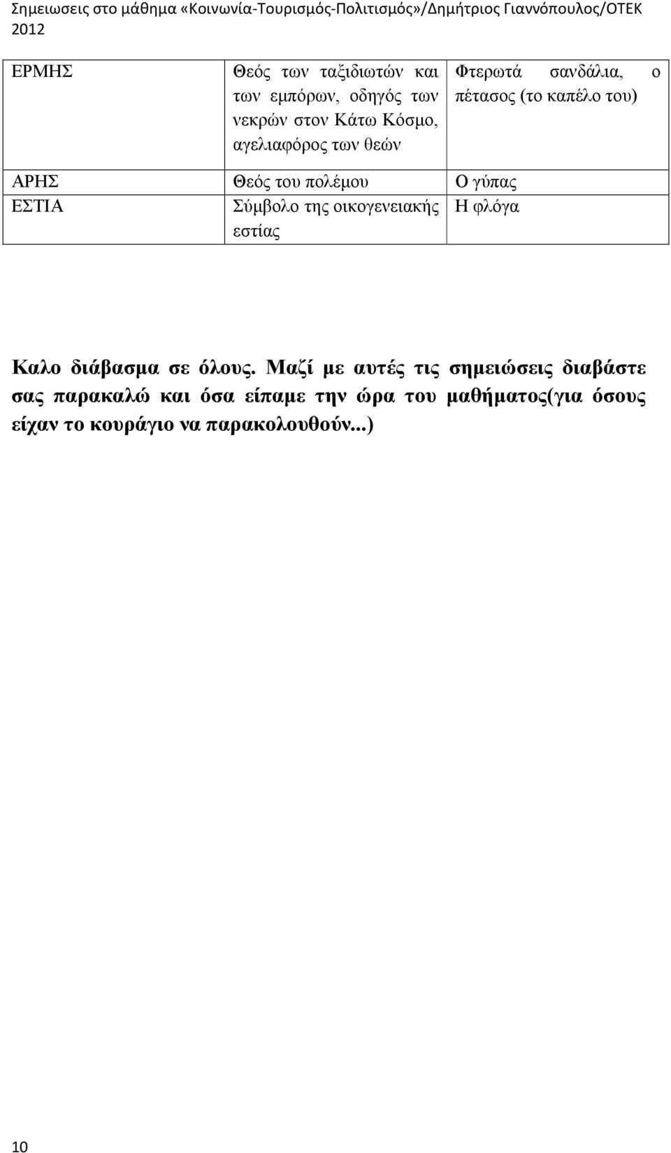 της οικογενειακής Η φλόγα εστίας Καλο διάβασμα σε όλους.