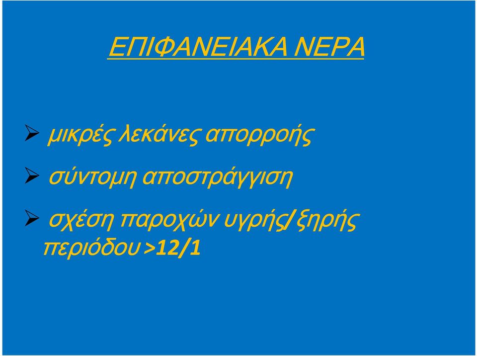 αποστράγγιση σχέση