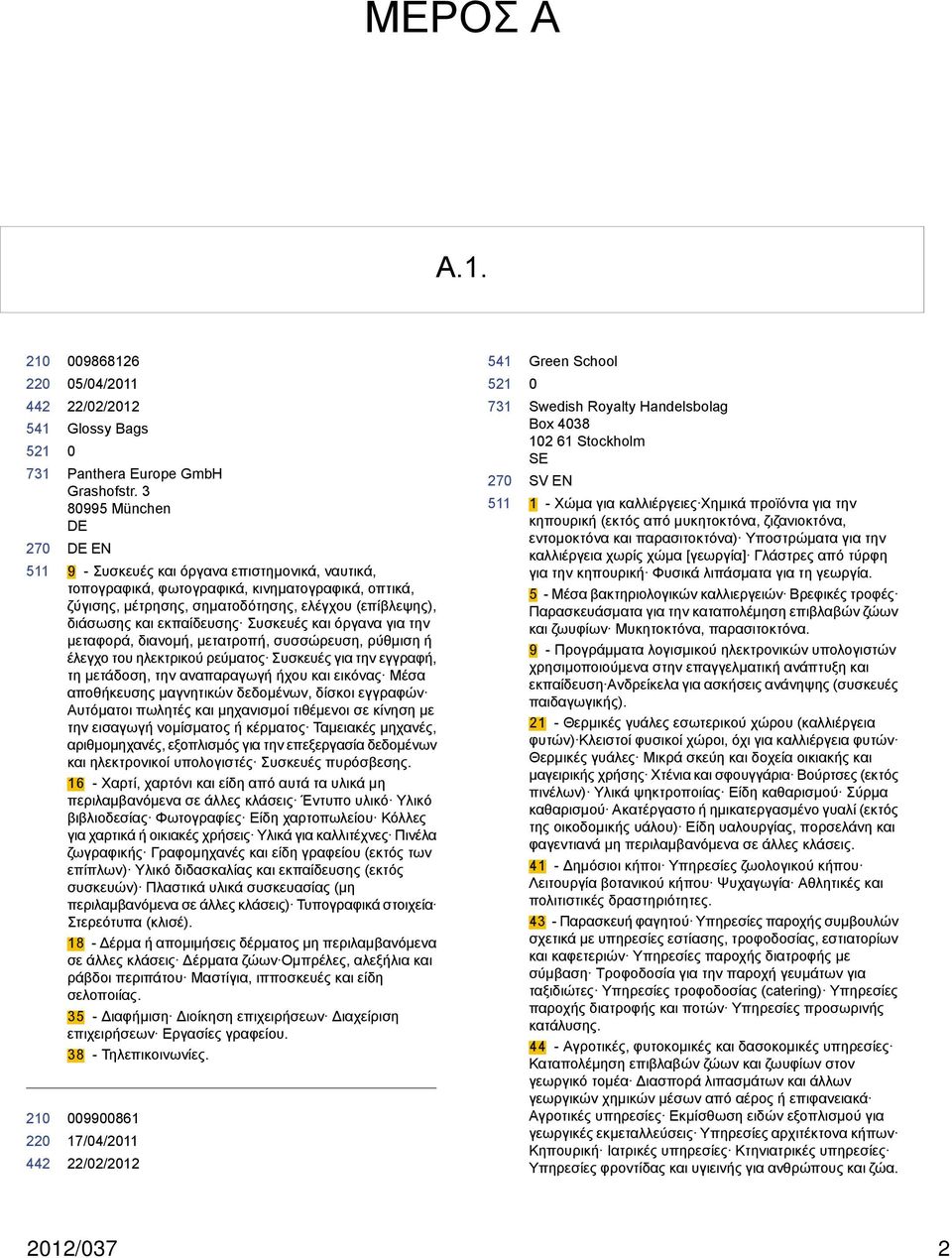 Συσκευές και όργανα για την μεταφορά, διανομή, μετατροπή, συσσώρευση, ρύθμιση ή έλεγχο του ηλεκτρικού ρεύματος Συσκευές για την εγγραφή, τη μετάδοση, την αναπαραγωγή ήχου και εικόνας Μέσα αποθήκευσης
