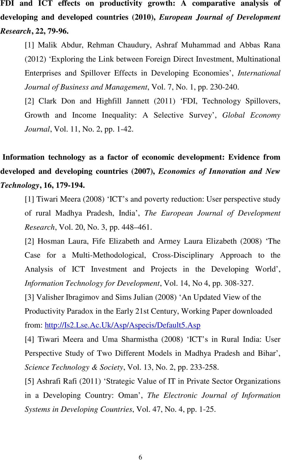 International Journal of Business and Management, Vol. 7, No. 1, pp. 230-240.