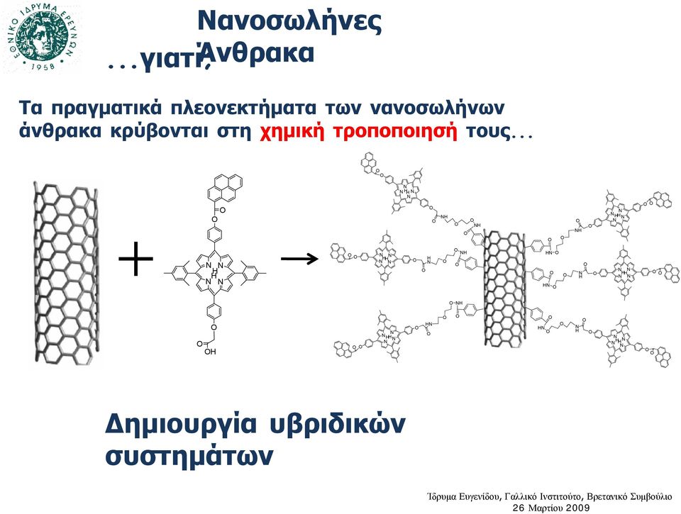 νανοσωλήνων άνθρακα κρύβονται στη χημική