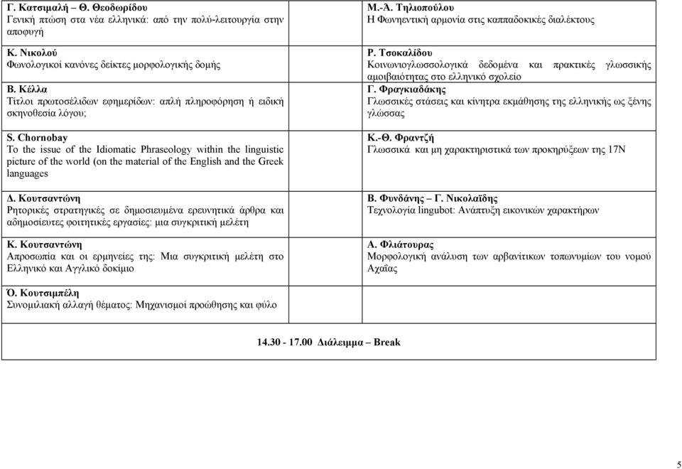 Chornobay To the issue of the Idiomatic Phraseology within the linguistic picture of the world (on the material of the English and the Greek languages.