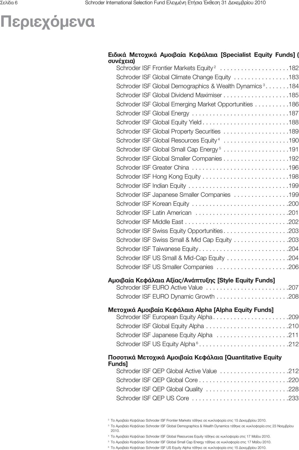 ........................188 Property Securities...................189 Resources 4...................190 Small Cap Energy 5...................191 Smaller Companies...................192 Greater China.