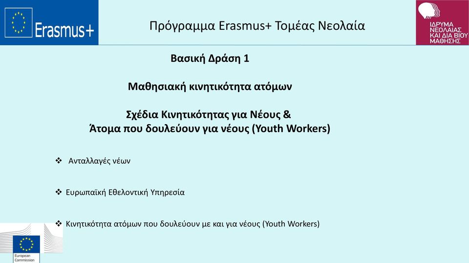 (Youth Workers) Ανταλλαγές νέων Ευρωπαϊκή Εθελοντική