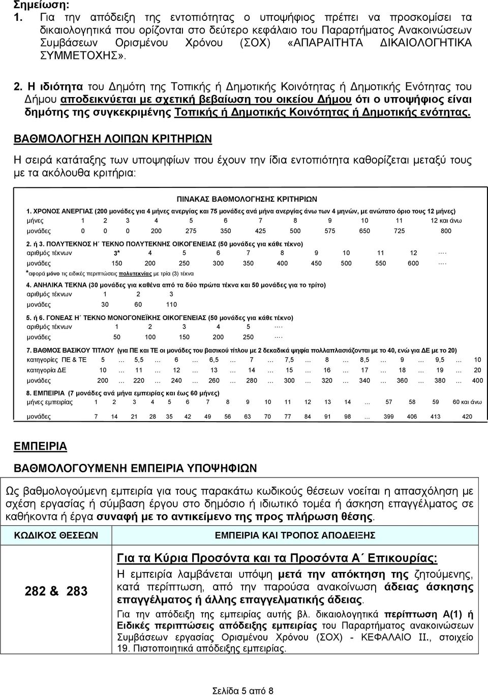 ΔΙΚΑΙΟΛΟΓΗΤΙΚΑ ΣΥΜΜΕΤΟΧΗΣ». 2.