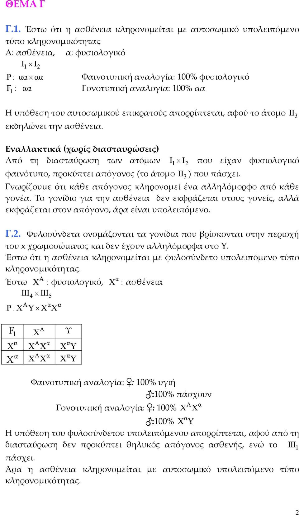 υτοσωµικού επικρτούς πορρίπτετι, φού το άτοµο II 3 εκδηλώνει την σθένει.