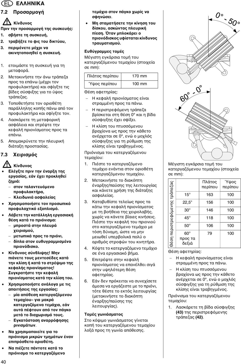 Αποµακρ νετε την πλευρική διάταξη προστασίας. 7.
