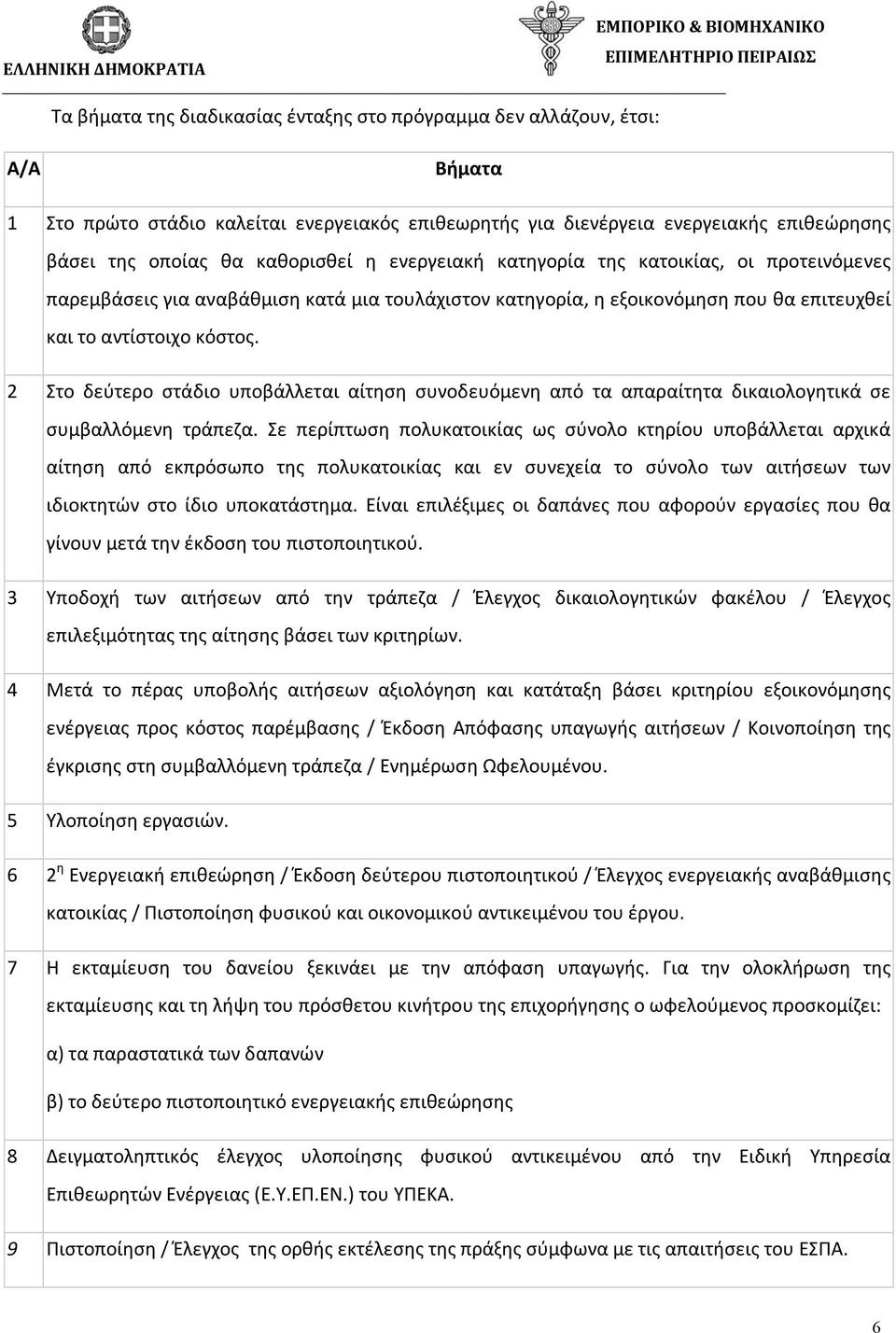 2 Στο δεύτερο στάδιο υποβάλλεται αίτηση συνοδευόμενη από τα απαραίτητα δικαιολογητικά σε συμβαλλόμενη τράπεζα.