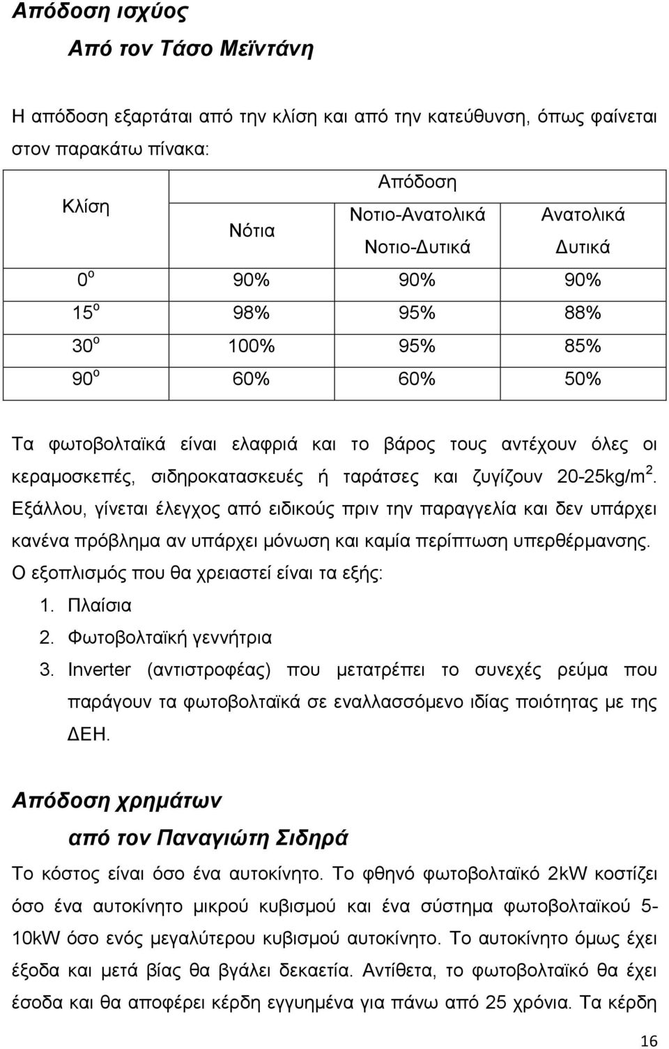 Δμάιινπ, γίλεηαη έιεγρνο απφ εηδηθνχο πξηλ ηελ παξαγγειία θαη δελ ππάξρεη θαλέλα πξφβιεκα αλ ππάξρεη κφλσζε θαη θακία πεξίπησζε ππεξζέξκαλζεο. Ο εμνπιηζκφο πνπ ζα ρξεηαζηεί είλαη ηα εμήο: 1.