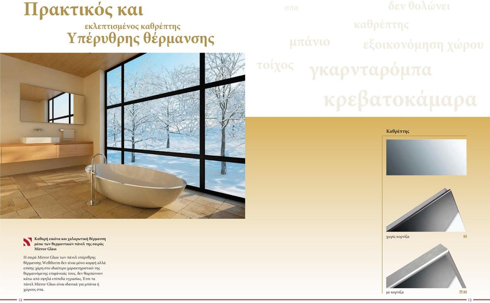 πάνελ υπέρυθρης θέρμανσης Welltherm δεν είναι μόνο κομψή αλλά επίσης χάρη στο ιδιαίτερο χαρακτηριστικό της θερμαινόμενης επιφάνειάς τους,