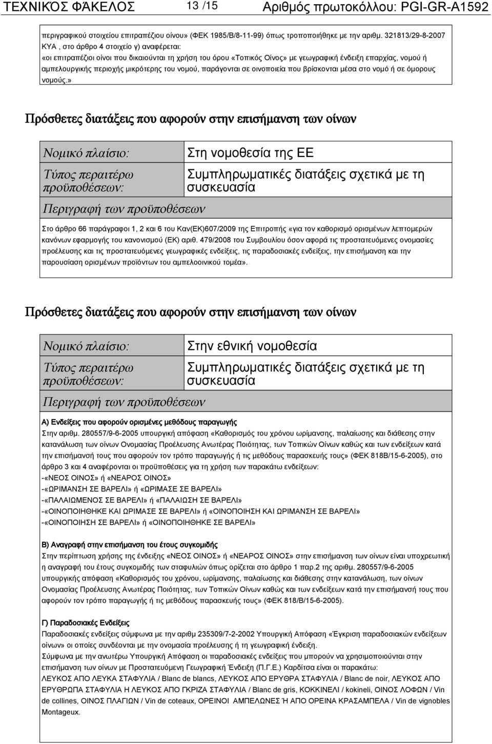 μικρότερης του νομού, παράγονται σε οινοποιεία που βρίσκονται μέσα στο νομό ή σε όμορους νομούς.