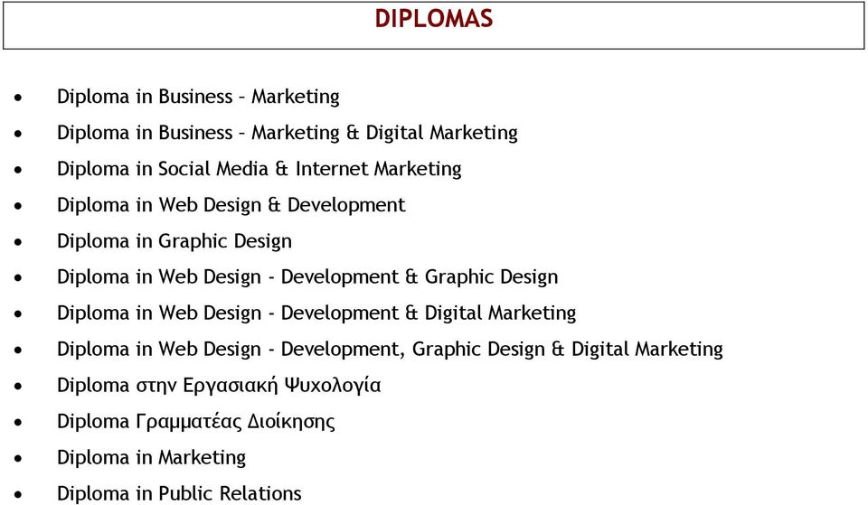 Graphic Design Diploma in Web Design - Development & Digital Marketing Diploma in Web Design - Development, Graphic