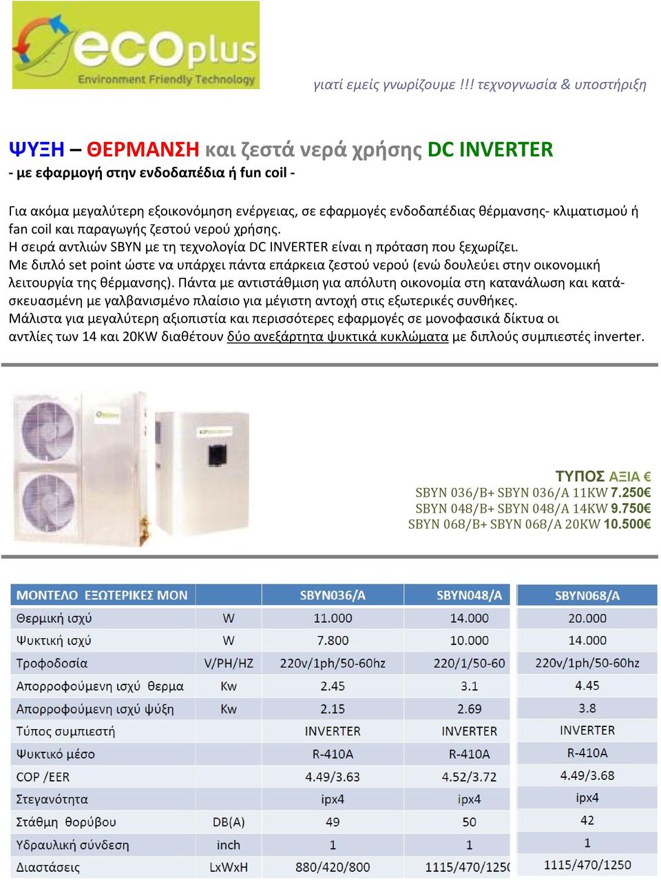 Με διπλό set point ώστε να υπάρχει πάντα επάρκεια ζεστού νερού (ενώ δουλεύει στην οικονομική λειτουργία της θέρμανσης).