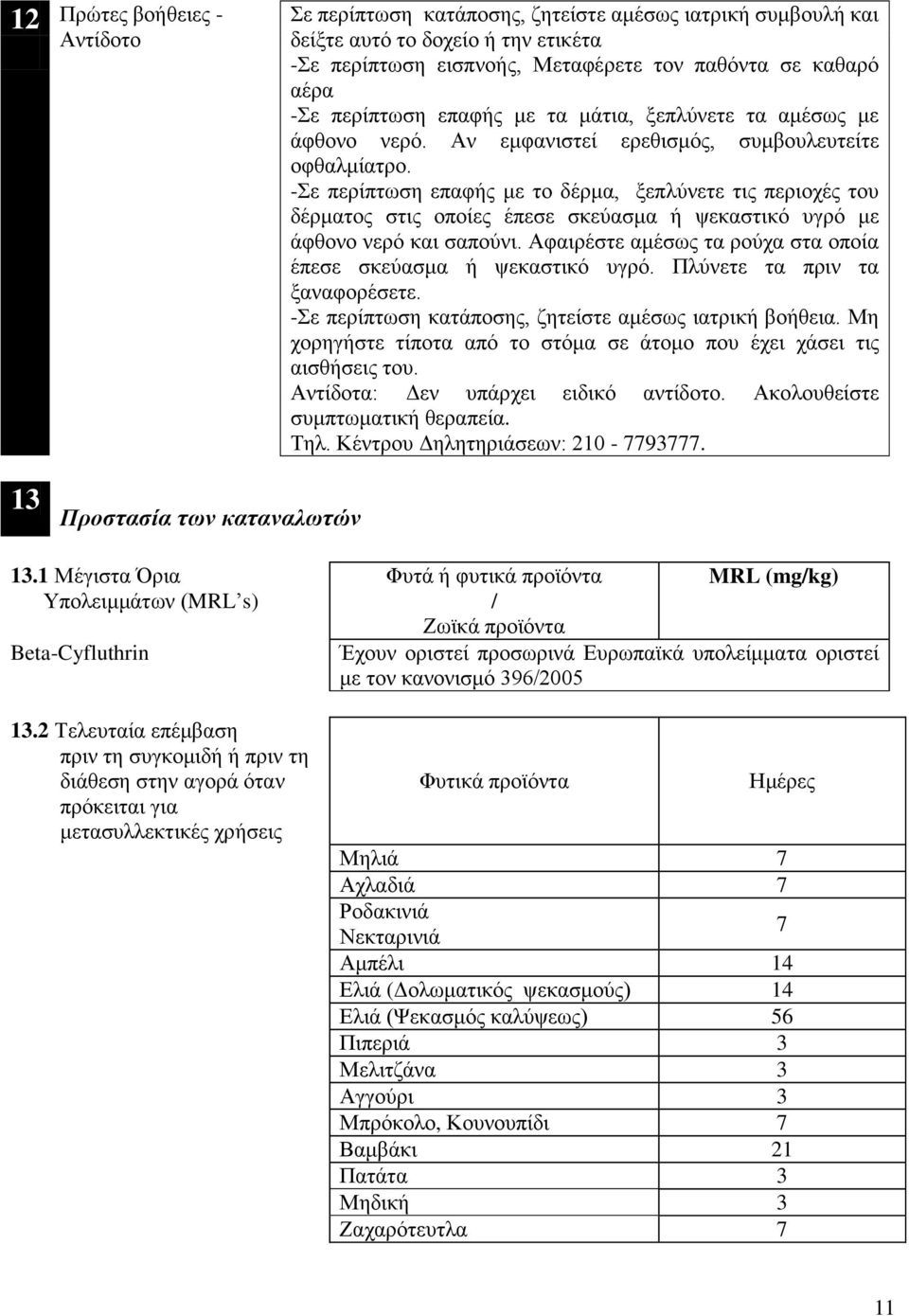 σκεύασμα ψεκαστικό υγρό με άφθονο νερό και σαπούνι Αφαιρέστε αμέσως τα ρούχα στα οποία έπεσε σκεύασμα ψεκαστικό υγρό Πλύνετε τα πριν τα ξαναφορέσετε -Σε περίπτωση κατάποσης, ζητείστε αμέσως ιατρικ