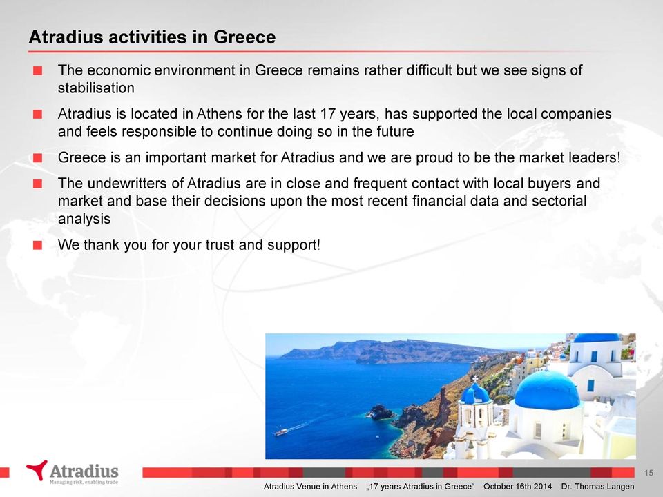 to be the market leaders!