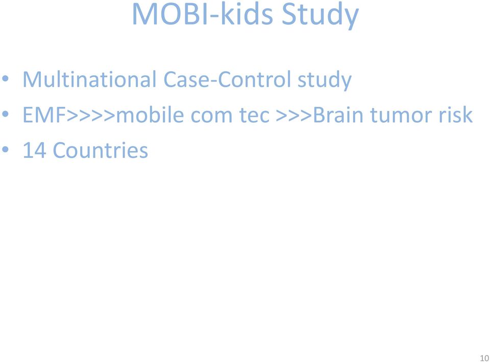 study EMF>>>>mobile com
