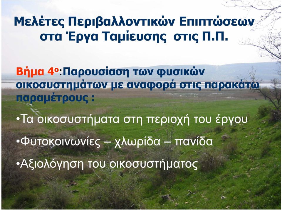 αναφορά στις παρακάτω παραµέτρους : Τα οικοσυστήµατα στη