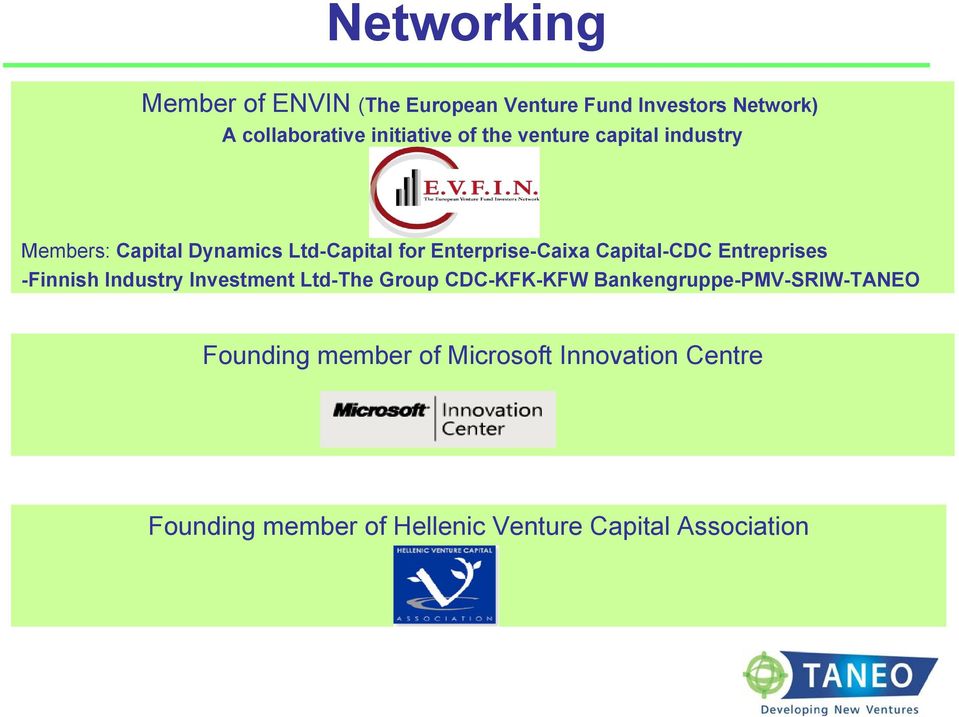 Capital-CDC Entreprises -Finnish Industry Investment Ltd-The Group CDC-KFK-KFW