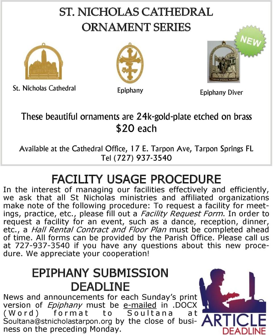 organizations make note of the following procedure: To request a facility for meetings, practice, etc., please fill out a Facility Request Form.