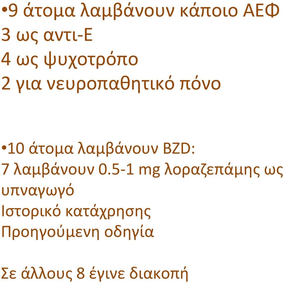 BZD: 7 λαμβάνουν 0.