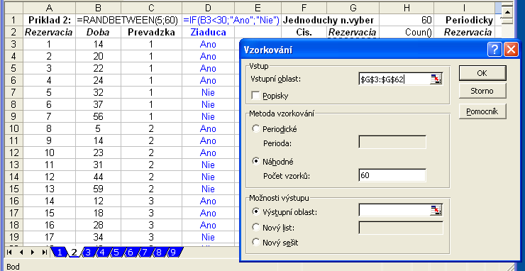 Príklad 2 Obrázok 2: Základný a výberové súbory