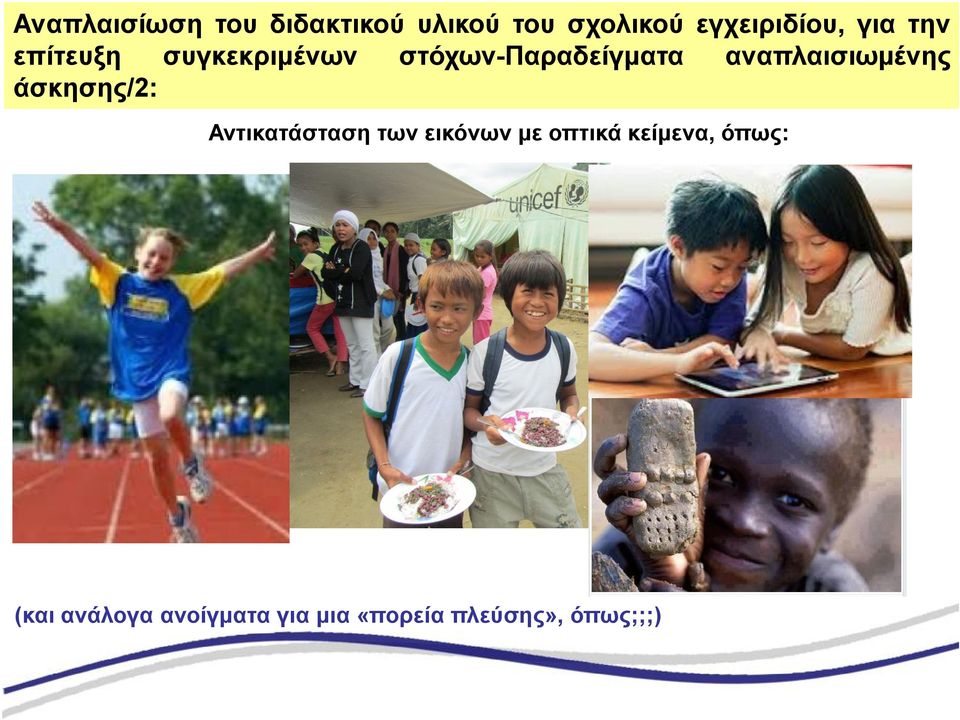 αναπλαισιωμένης άσκησης/2: Αντικατάσταση των εικόνων με