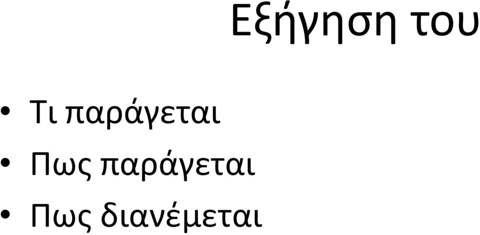 Πως παράγεται