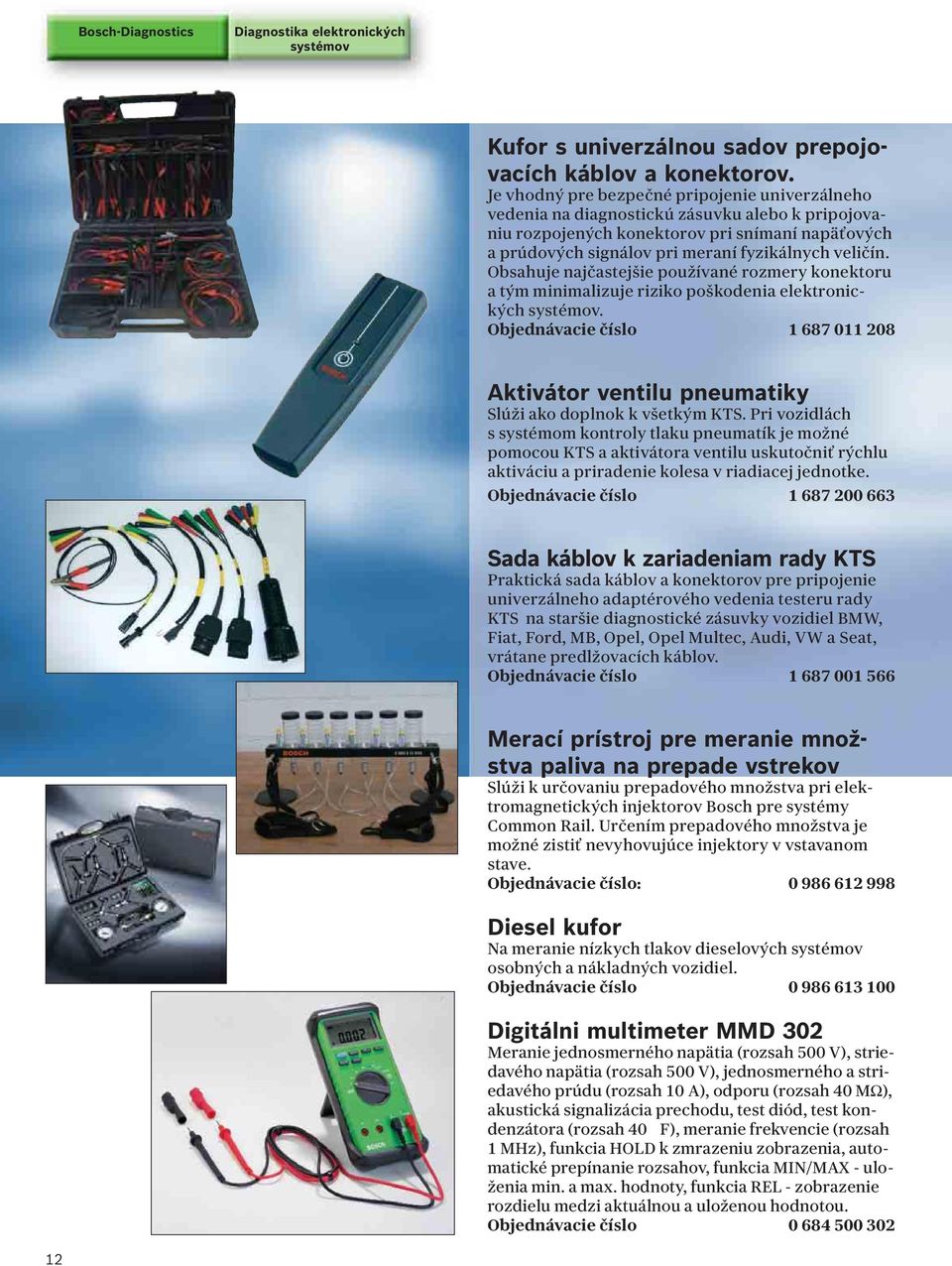Obsahuje najčastejšie používané rozmery konektoru a tým minimalizuje riziko poškodenia elektronických systémov.