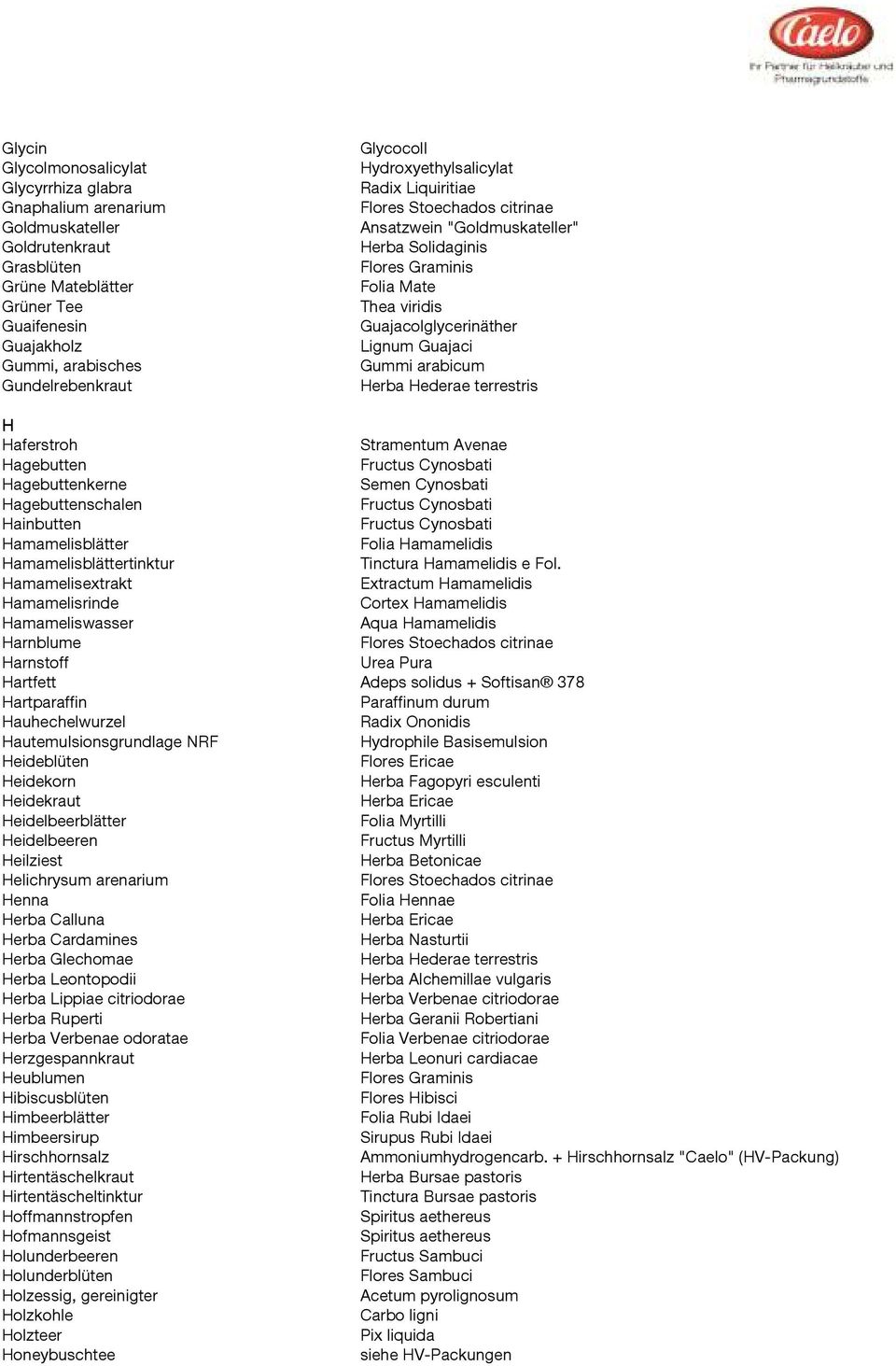 Guajaci Gummi arabicum Herba Hederae terrestris H Haferstroh Stramentum Avenae Hagebutten Fructus Cynosbati Hagebuttenkerne Semen Cynosbati Hagebuttenschalen Fructus Cynosbati Hainbutten Fructus