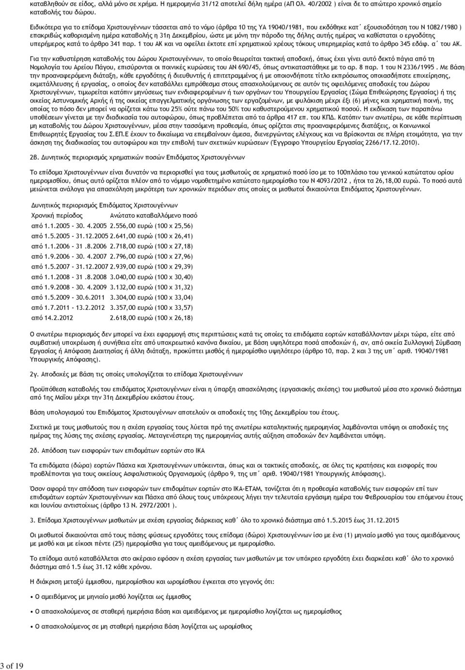 με μόνη την πάροδο της δήλης αυτής ημέρας να καθίσταται ο εργοδότης υπερήμερος κατά το άρθρο 341 παρ. 1 του ΑΚ και να οφείλει έκτοτε επί χρηματικού χρέους τόκους υπερημερίας κατά το άρθρο 345 εδάφ.