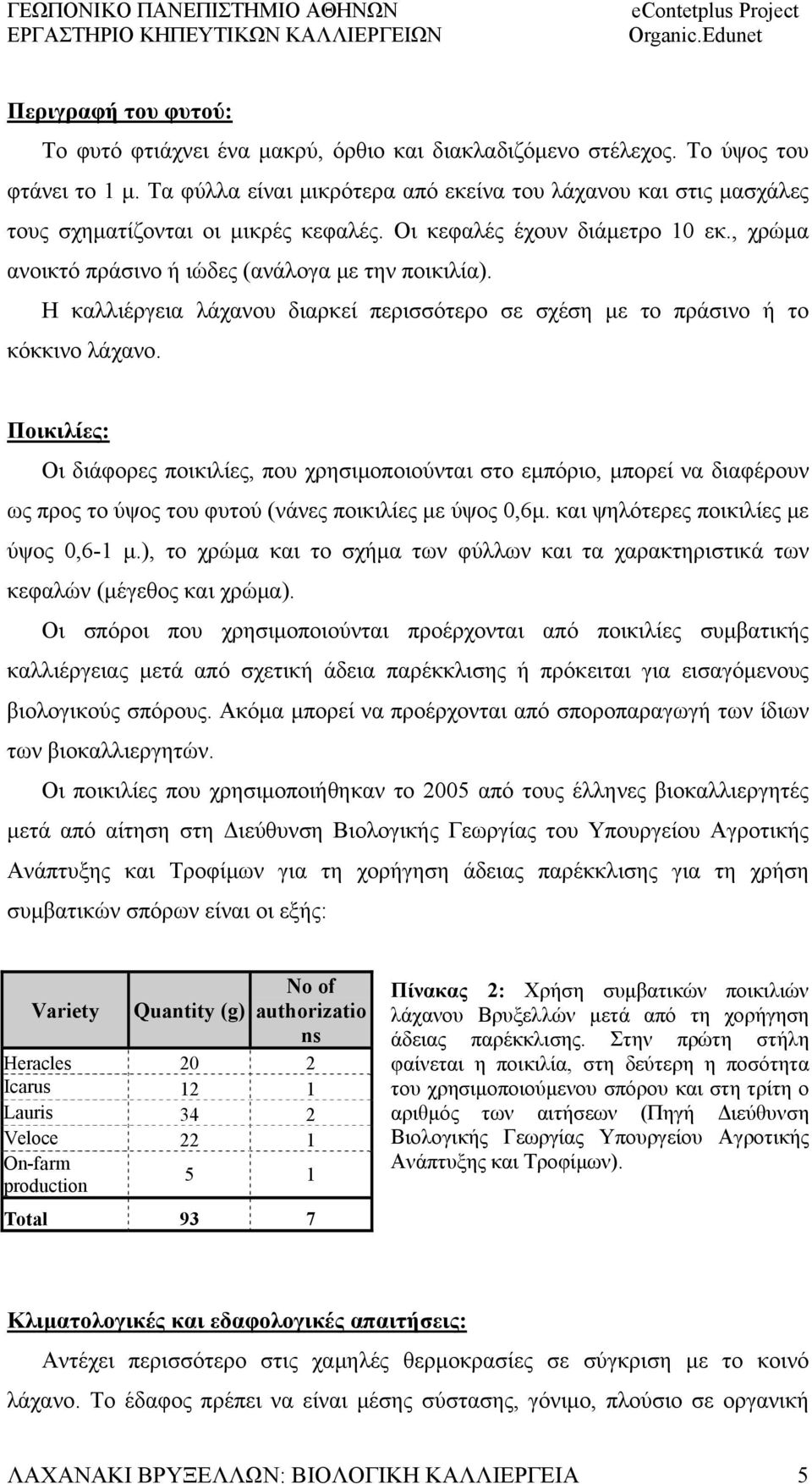 Η καλλιέργεια λάχανου διαρκεί περισσότερο σε σχέση με το πράσινο ή το κόκκινο λάχανο.