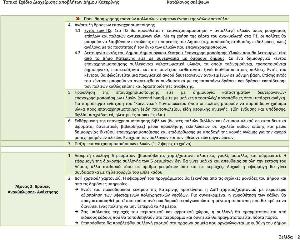 Με τη χρήση της κάρτα του ανακυκλωτή στα ΠΣ, οι πολίτες θα μπορούν να λαμβάνουν εκπτώσεις σε υπηρεσίες του Δήμου (π.χ. παιδικούς σταθμούς, εκδηλώσεις, κλπ.