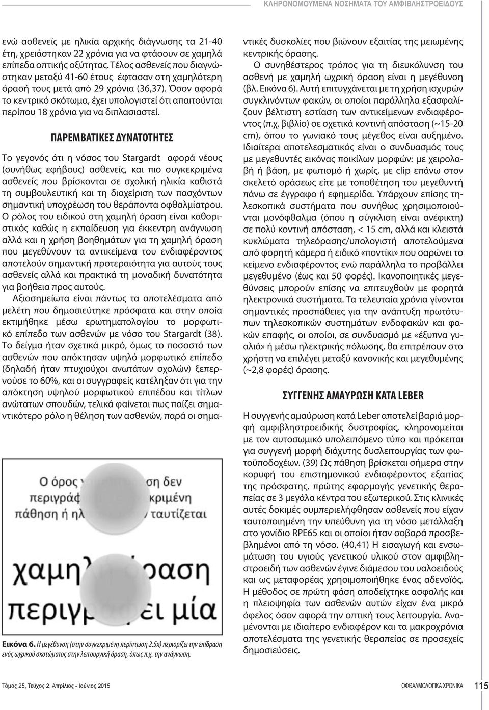 Όσον αφορά το κεντρικό σκότωμα, έχει υπολογιστεί ότι απαιτούνται περίπου 18 χρόνια για να διπλασιαστεί. ΠΑΡΕΜΒΑΤΙΚΕΣ ΔΥΝΑΤΟΤΗΤΕΣ Εικόνα 6. Η μεγέθυνση (στην συγκεκριμένη περίπτωση 2.