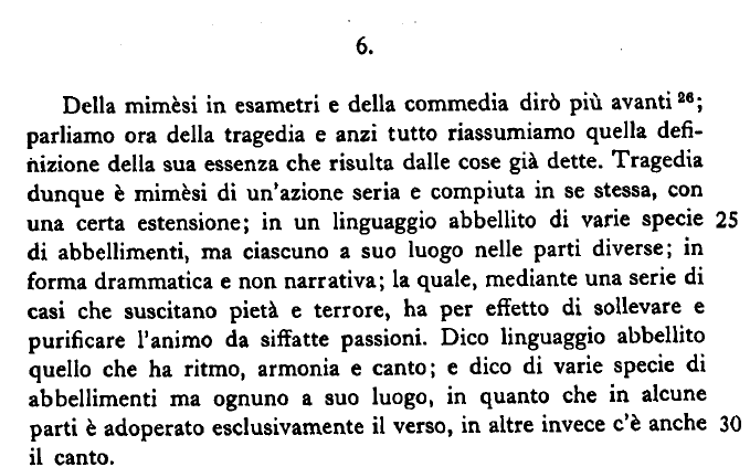 Aristotele, Poetica - 3 - διὰ γὰρ τοῦτο χαίρουσι τὰς εἰκόνας ὁρῶντες, ὅτι συμβαίνει θεωροῦντας μανθάνειν καὶ συλλογίζεσθαι τί ἕκαστον, οἷον ὅτι οὗτος ἐκεῖνος ἐπεὶ ἐὰν μὴ τύχῃ προεωρακώς, οὐχ ᾗ μίμημα