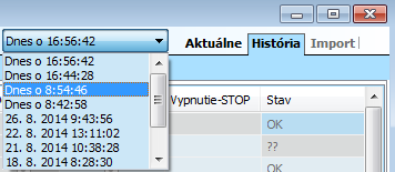 3. V karte sa zobrazuje aktuálne nastavenie ústredne načítané pri spustení SW F-Link. Tlačidlom Načítaj v hornej nástrojovej lište možno kedykoľvek aktualizovať obsah okna. 4.