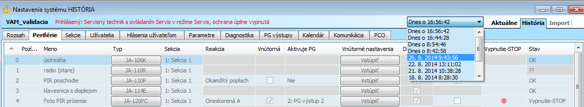 9.13 Tlač štítkov Pre vytlačenie štítkov podľa názvov reálnych segmentov prístupových modulov je vhodné využiť funkciu Tlačiť popisy z okna Nastavenia každého použitého prístupového modulu, kde sú