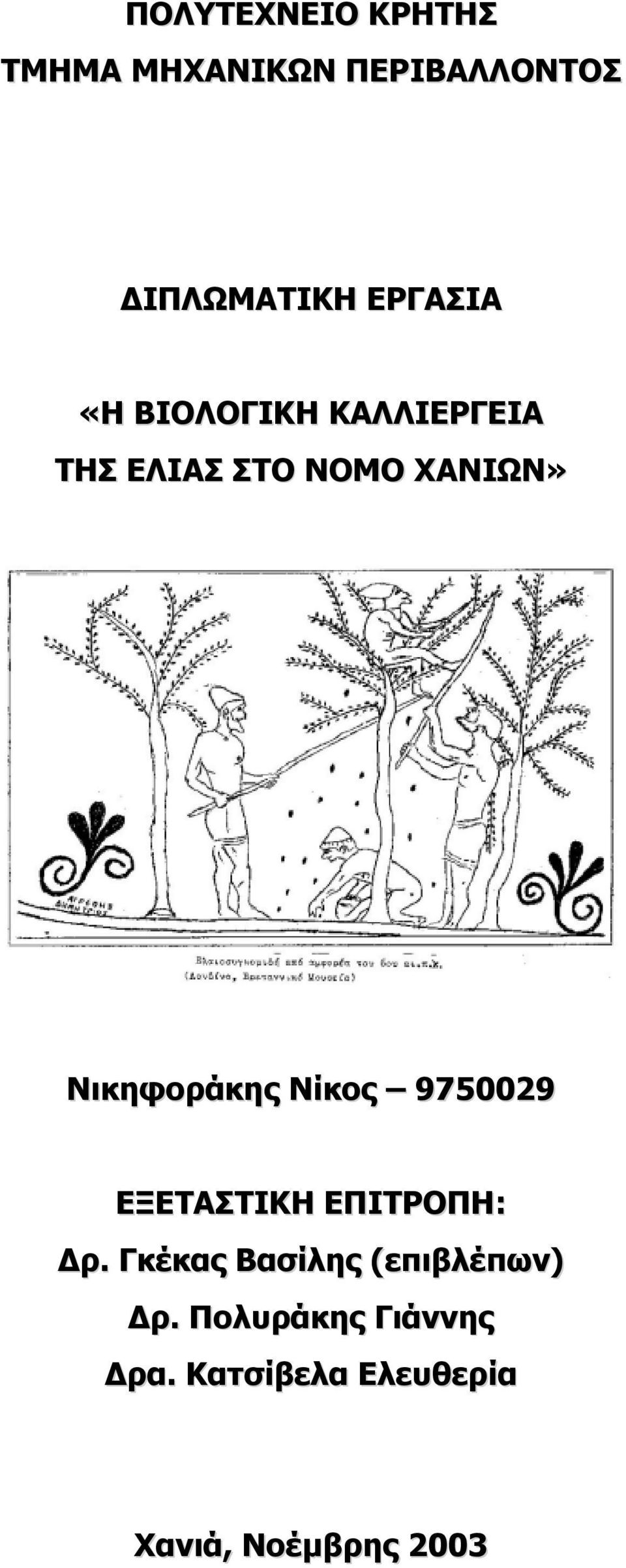 Νικηφοράκης Νίκος 9750029 ΕΞΕΤΑΣΤΙΚΗ ΕΠΙΤΡΟΠΗ: ρ.