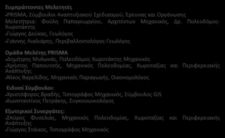 ΓΕΝΙΚΟ ΠΟΛΕΟΔΟΜΙΚΟ ΣΧΕΔΙΟ ΔΗΜΟΥ ΓΛΥΦΑΔΑΣ Ομάδα Μελέτης Συμπράττοντες Μελετητές PRISMA, Σύμβουλοι Αναπτυξιακού Σχεδιασμού, Έρευνας και Οργάνωσης Μελετήτρια: Φούλη Παπαγεωργίου, Αρχιτέκτων Μηχανικός,