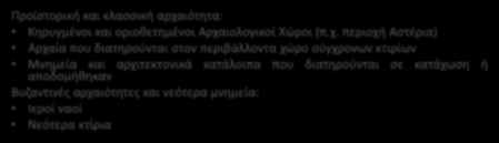 ΓΕΝΙΚΟ ΠΟΛΕΟΔΟΜΙΚΟ ΣΧΕΔΙΟ ΔΗΜΟΥ ΓΛΥΦΑΔΑΣ Α Φάση: Ανάλυση Υφιστάμενης Κατάστασης Πολιτιστικό απόθεμα Προϊστορική και κλασσική αρχα